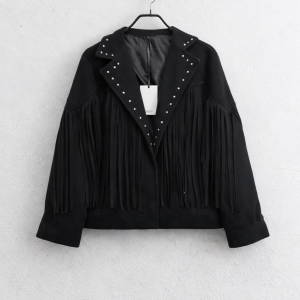 Παλτό Κοντό με Κρόσσια