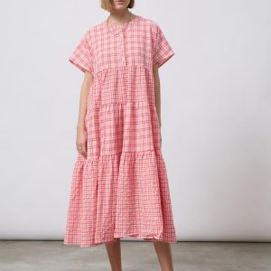 Midaxi Φόρεμα Oversize Καρό